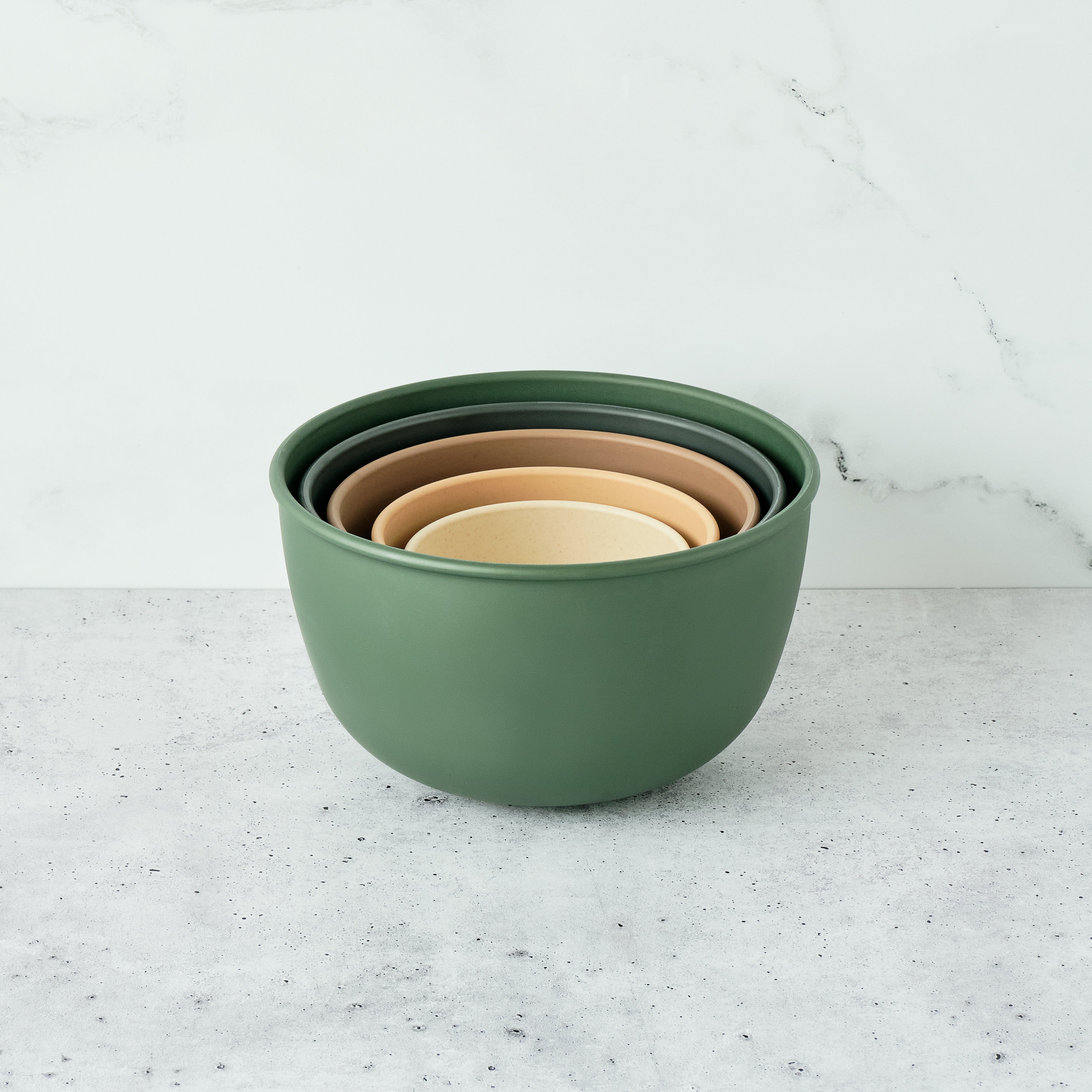 Bamboozle Mixing Bowl Set 5 Piece Nesting Bowls Sustainable Astrik Alpine