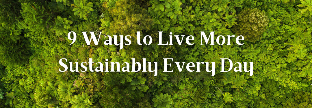 9 Ways to Live More Sustainably Every Day
