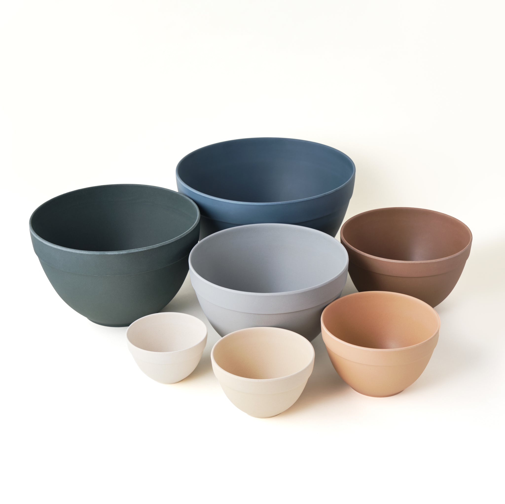 Bamboozle Bamboo Nesting Bowls, 7-Piece Set, Mixed Neutrals, Mixed Desert &  Pastel Colors on Food52