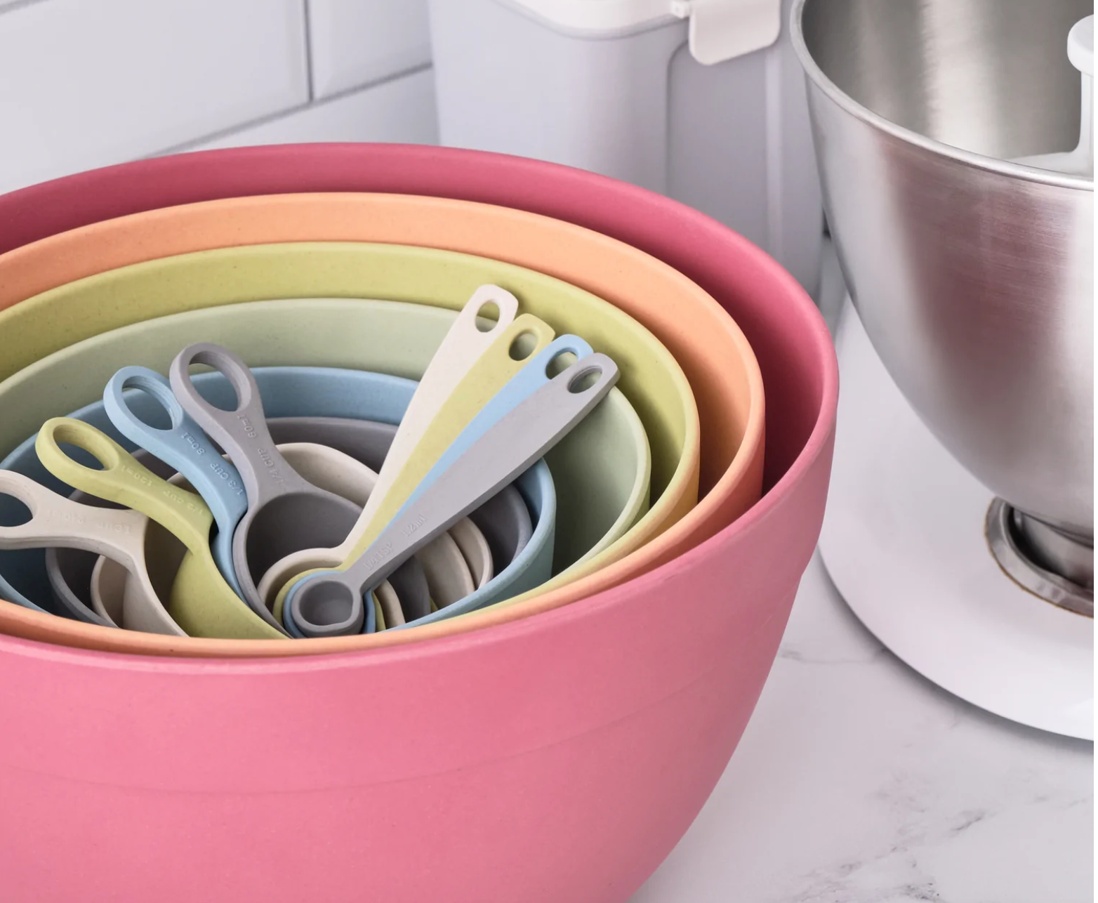 Pink Mixing Bowls + Mixing Bowl Sets